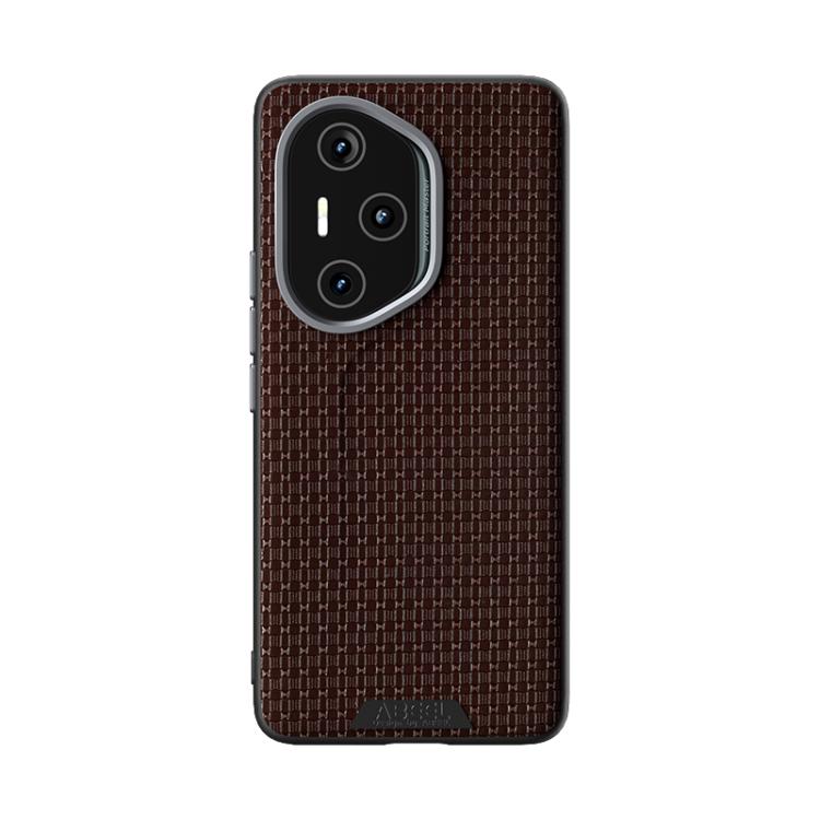 Funda de Cuero con Micro Relieve 6D para Honor 300 Pro (Marrón)