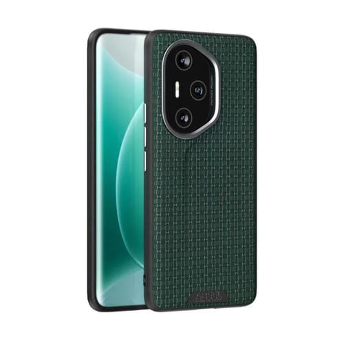 Funda de Cuero Microrelieve 6D con Patrón Abel Ruyi para Honor 300 Pro (Verde)