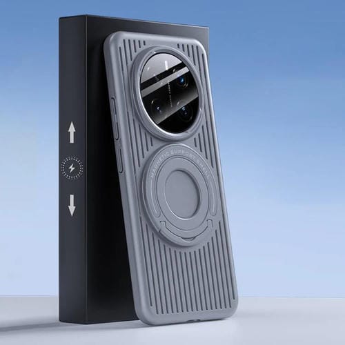 Funda para Teléfono con Anillo Magnético Magsafe y Refrigeración para Honor Magic7 (Gris)