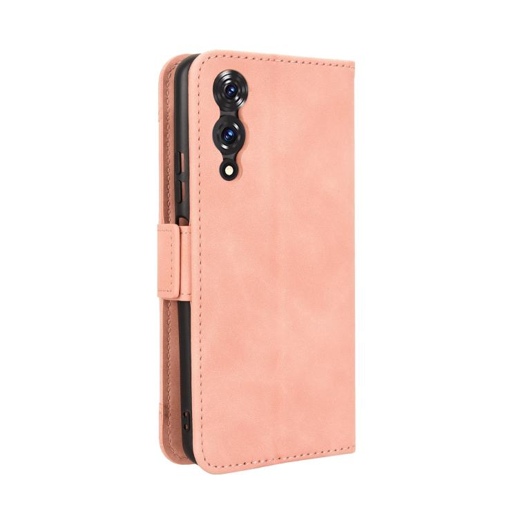 Funda de Piel Textura de Becerro con Ranuras para Tarjetas para Cubot A10 (Rosa)