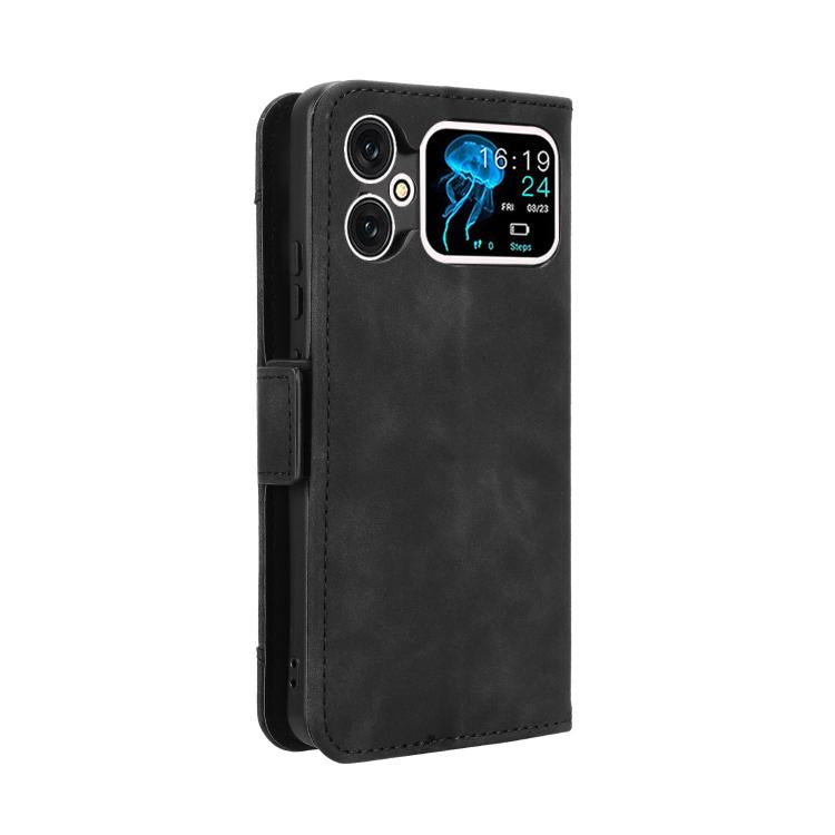 Funda de Piel Textura de Becerro para Cubot A20 con Ranuras para Tarjetas (Negra)