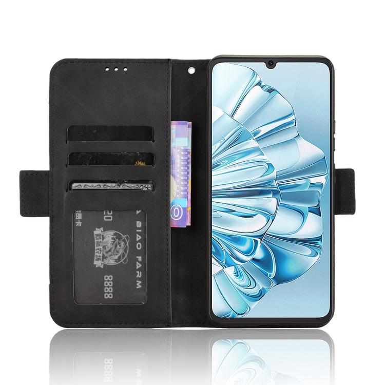 Funda de Piel Textura de Becerro para Cubot A20 con Ranuras para Tarjetas (Negra)