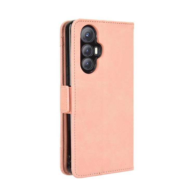 Funda de Piel Textura Becerro con Ranuras para Tarjetas para Cubot Max 5 (Rosa)