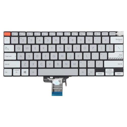 Teclado Retroiluminado Asus Vivobook Pro 14X Modelos M7400 M4700 M4700Qc M4700PC M7600 M3400 M3401 M3401Q X7400 X3400 X3400P K3400P (Gris)
