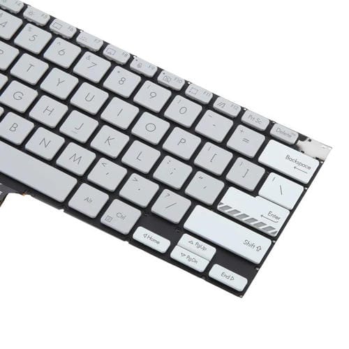 Teclado Retroiluminado Asus Vivobook Pro 14X Modelos M7400 M4700 M4700Qc M4700PC M7600 M3400 M3401 M3401Q X7400 X3400 X3400P K3400P (Gris)