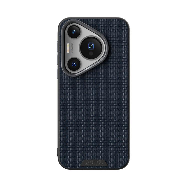 Funda de Cuero con Micro Relieve 6D y Magsafe para Huawei Pura 70 Abeel Ruyi (Azul)