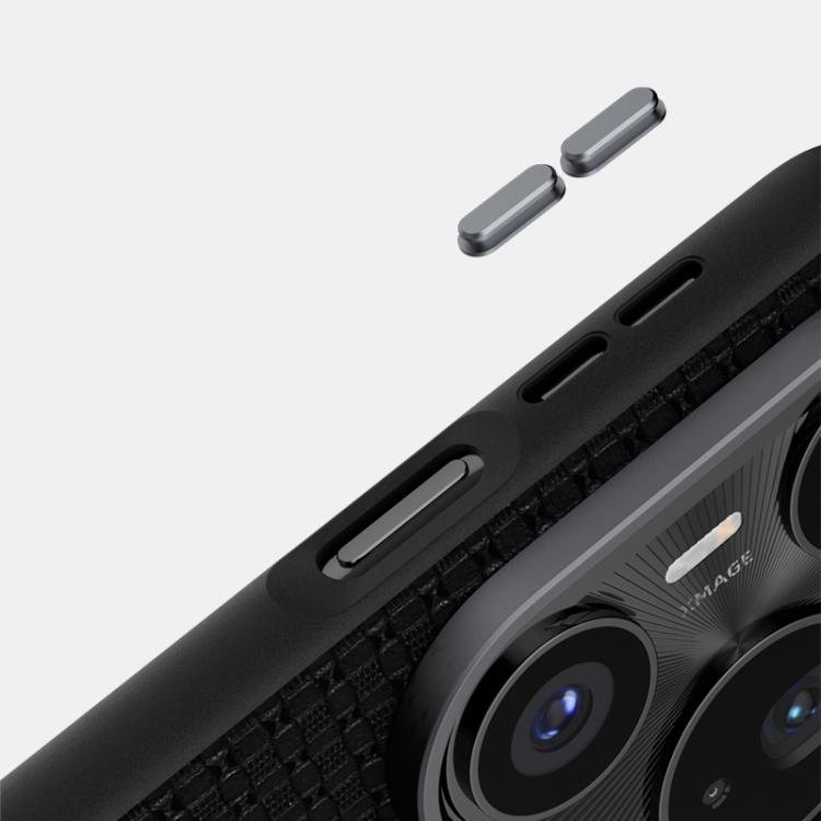 Funda de cuero con microrelieve 6D y MagSafe para Huawei Pura 80 Pro 5G / 80 Pro+ 5G (negro)