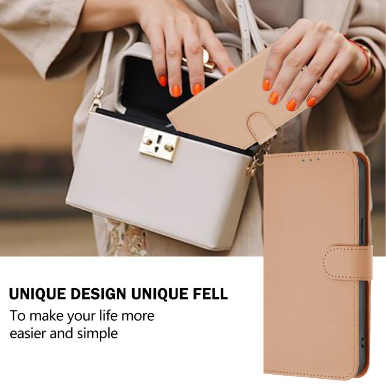 Funda de piel con cordón para Samsung Galaxy M56 5G, color piel, lisa y con tacto suave (desnudo)