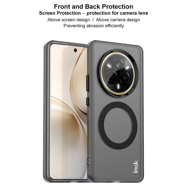 Funda de TPU + Pet Magsafe Imak Chocolate Series para Realme 14 Pro (Negra)