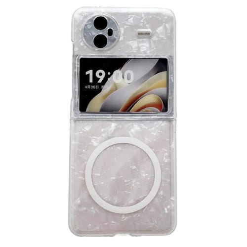 Funda Magsafe con Textura Perlada para Vivo X Flip (Blanca)