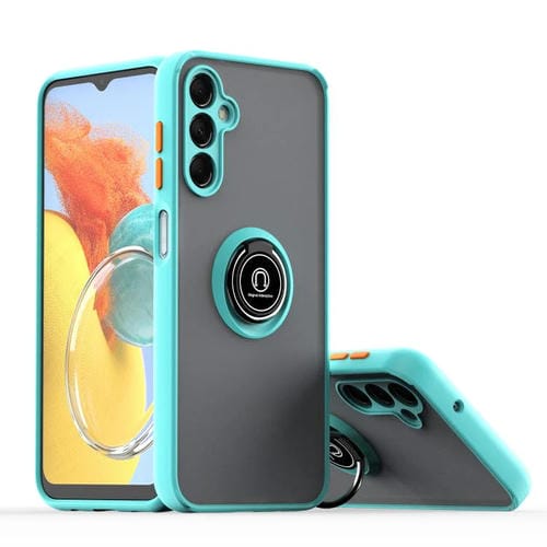Funda de TPU + PC con anillo para Samsung Galaxy M54 5G Q Shadow 1 Series (azul cielo)