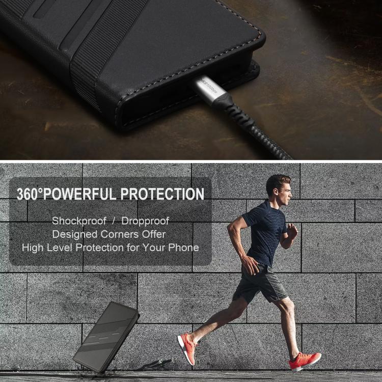 Funda de cuero retro con relieve para Sony Xperia 1 VII (negro)