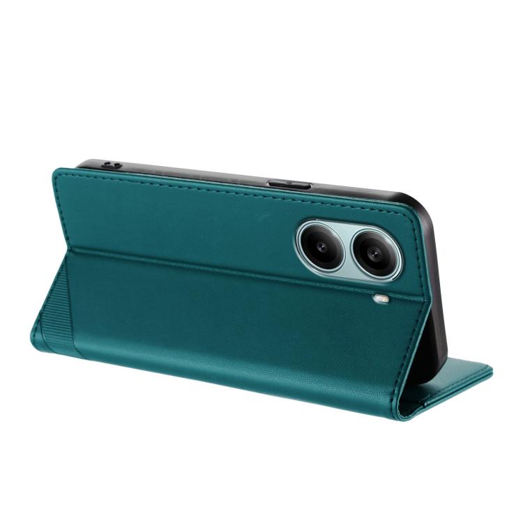 Funda de cuero retro con relieve global para Redmi Turbo 4 Pro (verde oscuro)