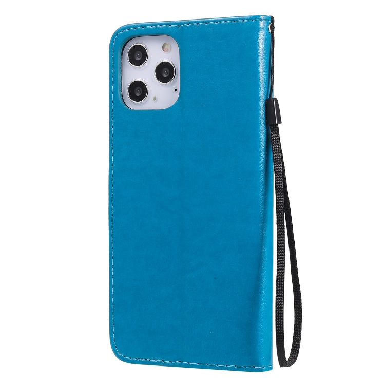 Funda de Cuero iPhone 12 Pro Max Cat Bee Patrón en Relieve Tapa Horizontal Soporte Ranuras Tarjetas Billetera (Azul)