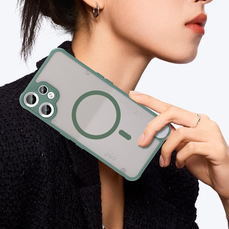 Funda para teléfono CMF Phone 2 Pro Fan Dun Series TPU híbrido PC esmerilado Magsafe (verde)