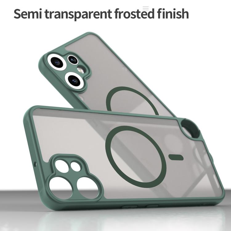 Funda para teléfono CMF Phone 2 Pro Fan Dun Series TPU híbrido PC esmerilado Magsafe (verde)