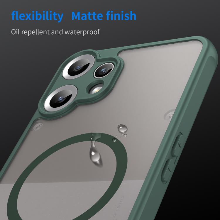 Funda para teléfono CMF Phone 2 Pro Fan Dun Series TPU híbrido PC esmerilado Magsafe (verde)