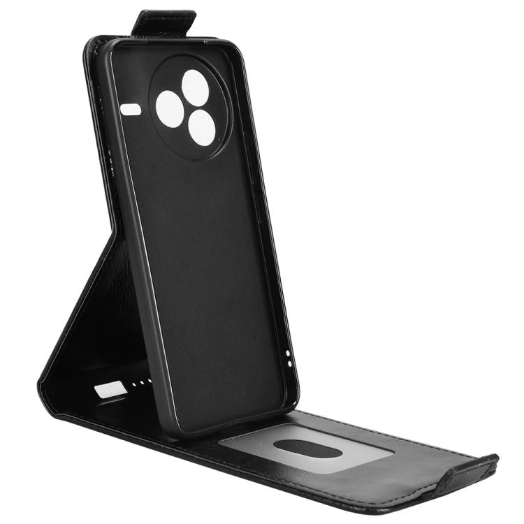 Funda magnética vertical de cuero con hebilla para Xiaomi Civi 5 Pro 5G (negro)