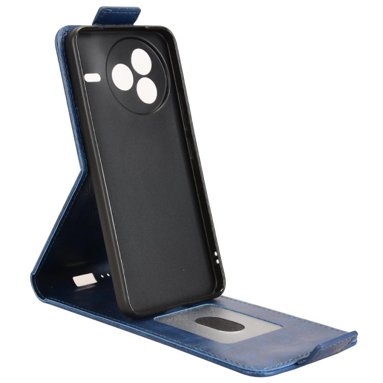Funda magnética vertical de cuero con hebilla para Xiaomi Civi 5 Pro 5G (azul)