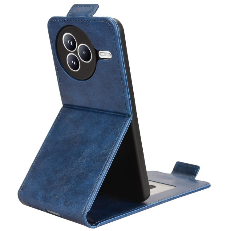 Funda magnética vertical de cuero con hebilla para Xiaomi Civi 5 Pro 5G (azul)