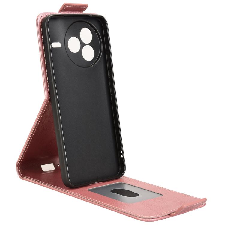 Funda magnética de cuero con tapa vertical y hebilla para Xiaomi Civi 5 Pro 5G (oro rosa)