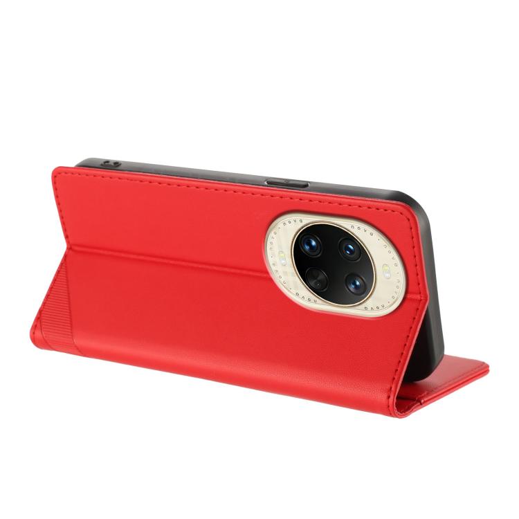 Funda de cuero retro con relieve para Huawei Nova 14 (rojo)