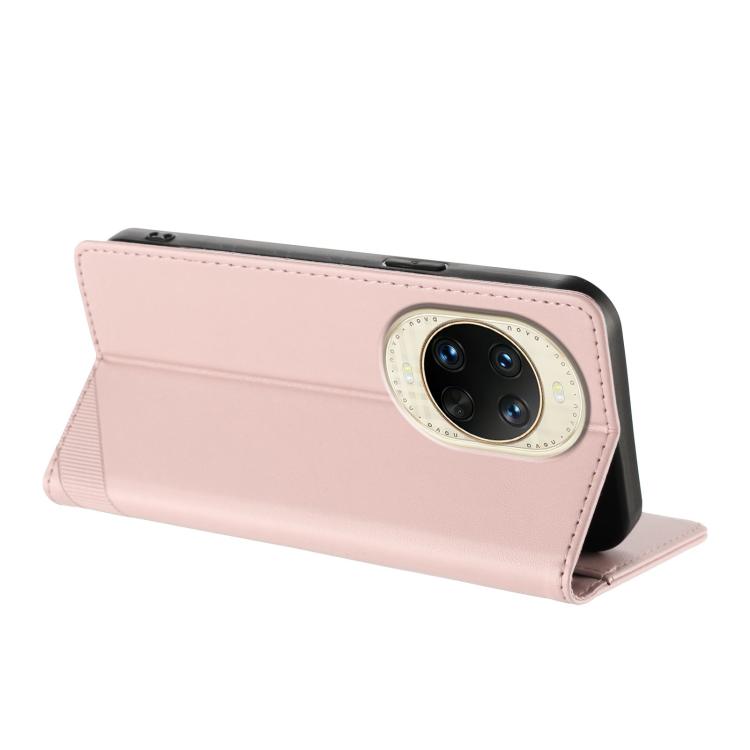 Funda de cuero retro con relieve para Huawei Nova 14 (rosa)