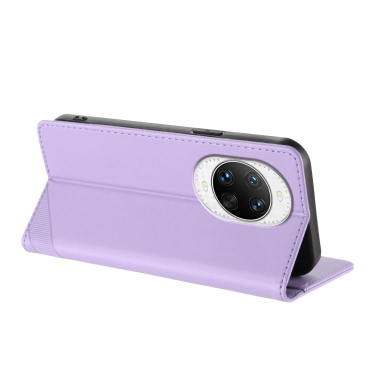 Funda de cuero retro con relieve para Huawei Nova 14 Ultra (morado claro)