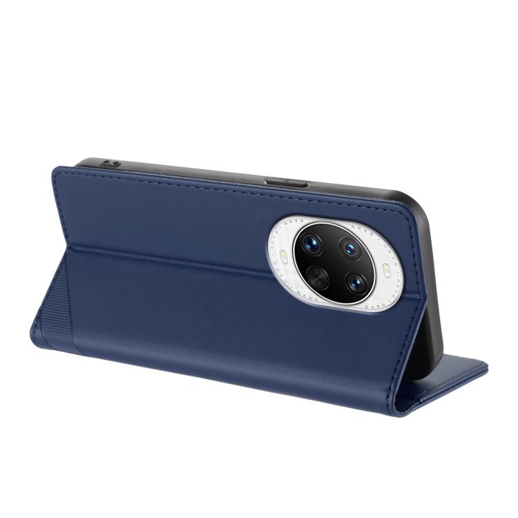 Funda de cuero retro con relieve para Huawei nova 14 Ultra (azul oscuro)