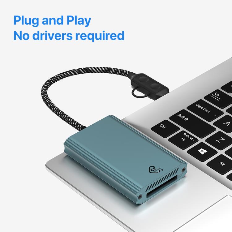 Lector de Tarjetas Tipo C USB a Cfexpress Tipo B (Verde)