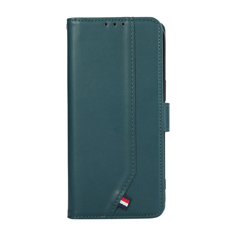 Funda de cuero ABEEL con textura delicada y RFID para Samsung Galaxy A17 5G (verde)