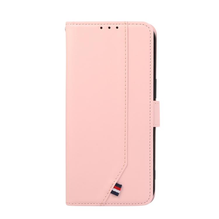 Funda de cuero ABEEL con textura delicada y RFID para Samsung Galaxy A07 5G (rosa)