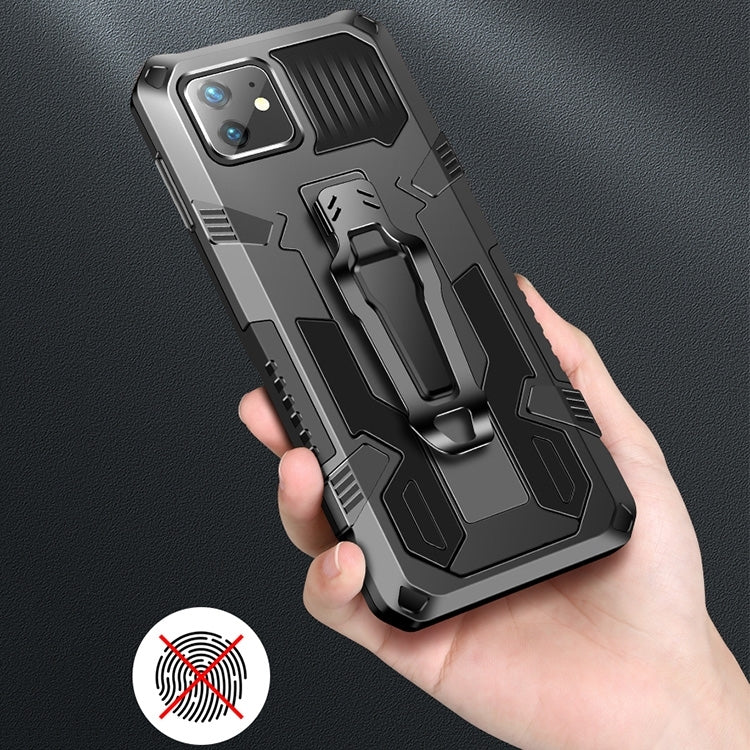 Funda para iPhone 12 Pro Max Machine Armor Warrior PC a Prueba de Golpes + TPU (Rojo)