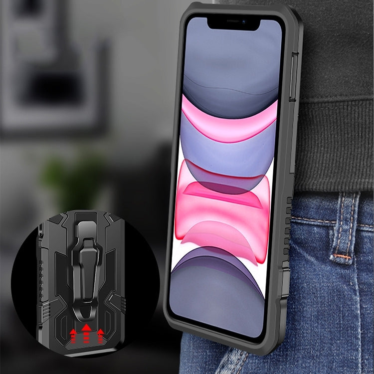 Funda para iPhone 12 Pro Max Machine Armor Warrior PC a Prueba de Golpes + TPU (Rojo)