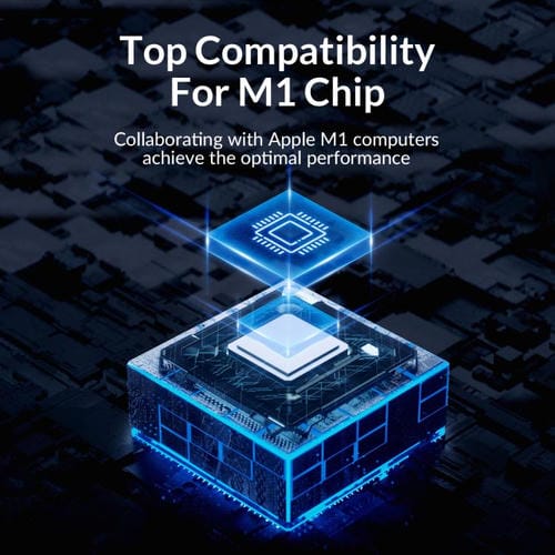 Concentrador de Acoplamiento Orico M3U7-G2 7 en 1 Tipo-C a USB 3.2 (Plateado)