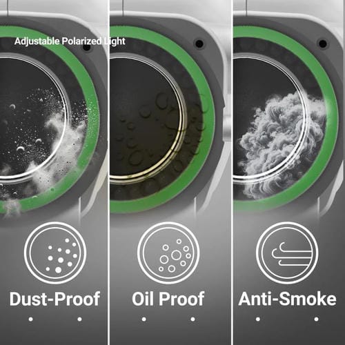 Microscopio 2Uul MS97 a Prueba de Polvo, Aceite y Humo con Luz Polarizzata Regolabile