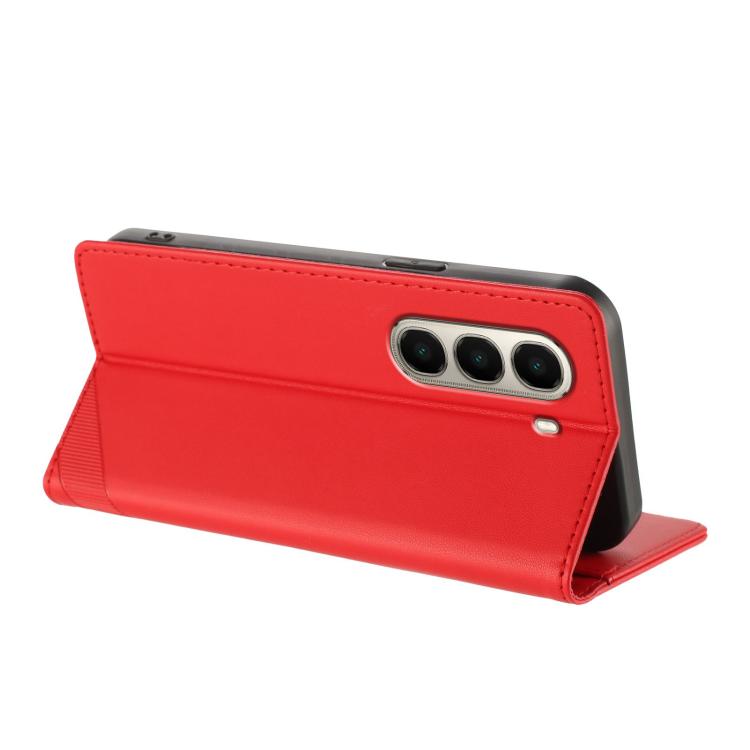 Funda de cuero retro con relieve para itel A95 5G (roja)