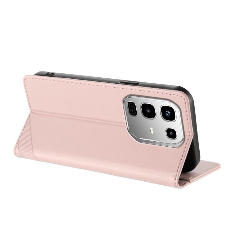 Funda de cuero retro con relieve para Infinix Note 50 Pro 4G (rosa)
