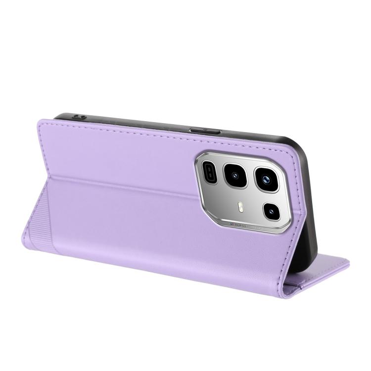 Funda de cuero retro con relieve para Infinix Note 50 Pro 4G (morado claro)