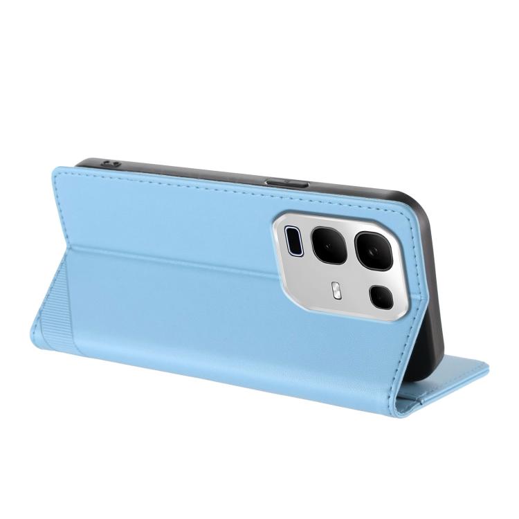 Funda de cuero retro con relieve para Infinix Note 50s 5G (azul claro)