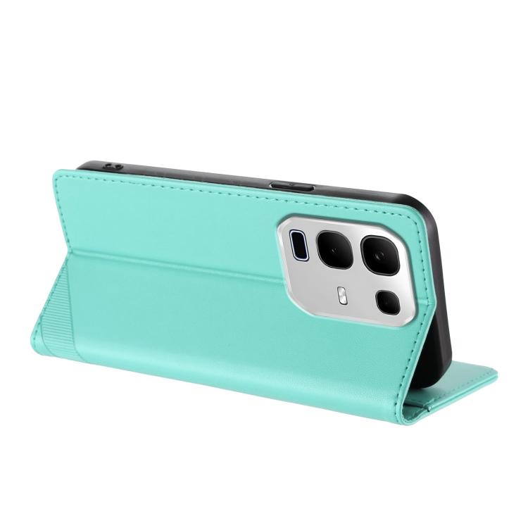 Funda de cuero retro con relieve para Infinix Note 50x 5G (verde menta)