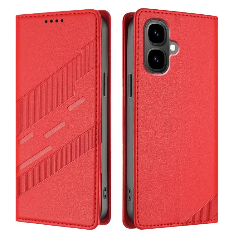 Funda de cuero retro con relieve para Infinix Smart 10 4G (rojo)