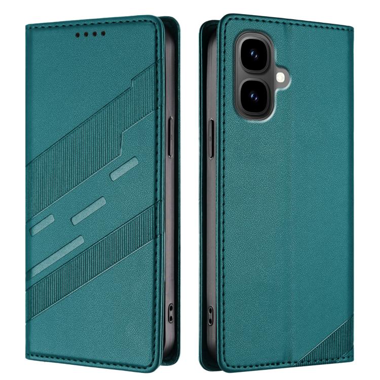 Funda de cuero retro con relieve para Infinix Smart 10 4G (verde oscuro)