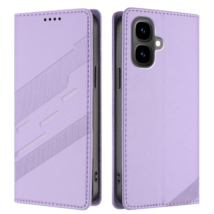 Funda de cuero retro con relieve para Infinix Smart 10 4G (morado claro)