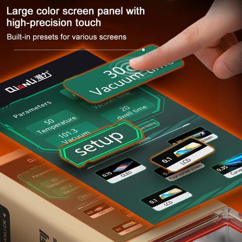 Universelle Qianli Th600 Walz- und Pressemaschine für gebogene und gerade LCD-Bildschirme von Telefonen mit US-Stecker