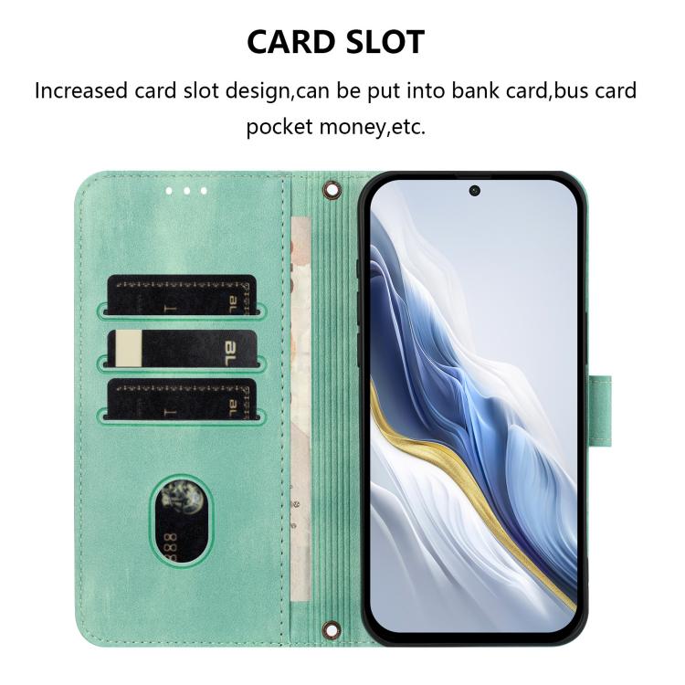 Funda de cuero retro con hebilla para Huawei Nova 14 Ultra (verde menta)