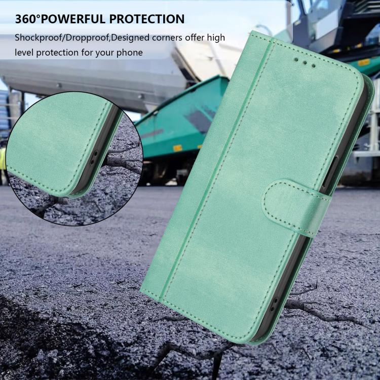 Funda de cuero retro con hebilla para Huawei Nova 14 Ultra (verde menta)
