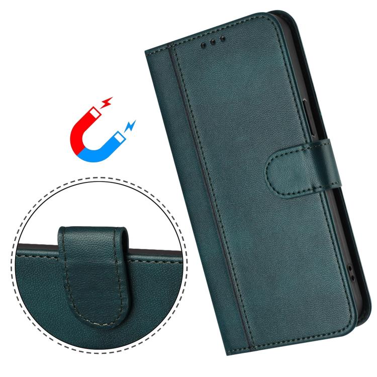 Funda de cuero retro con hebilla para Huawei Nova 14 Ultra (verde oscuro)