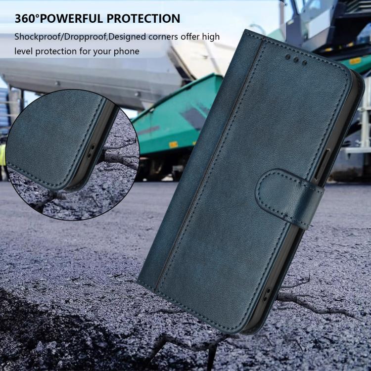 Funda de cuero retro con hebilla para Huawei Nova 14 Ultra (azul oscuro)