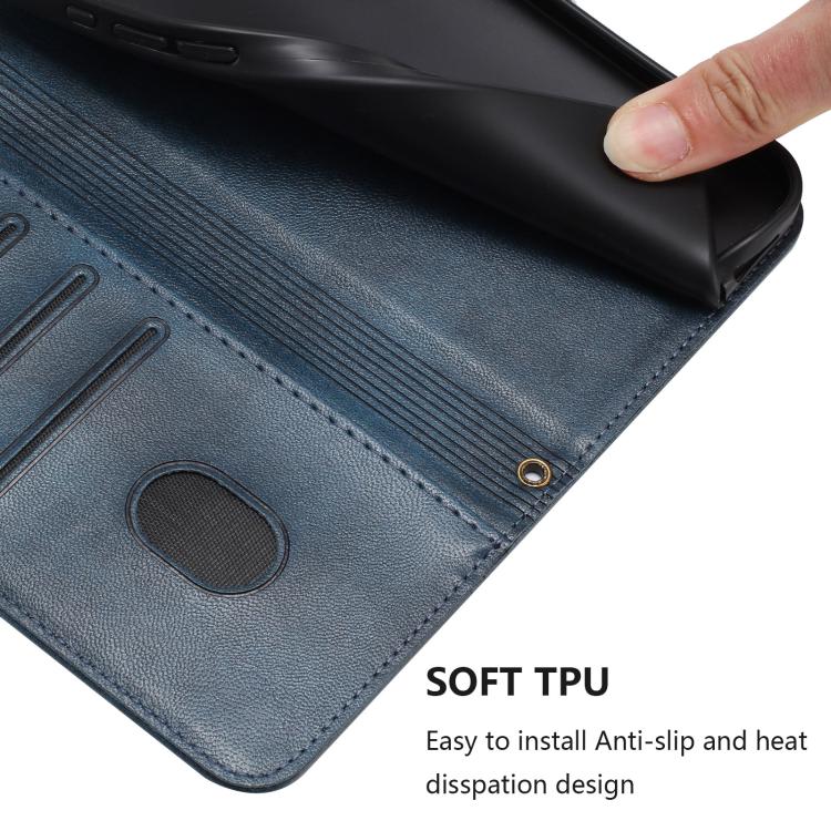 Funda de cuero retro con hebilla para Huawei Nova 14 (azul oscuro)